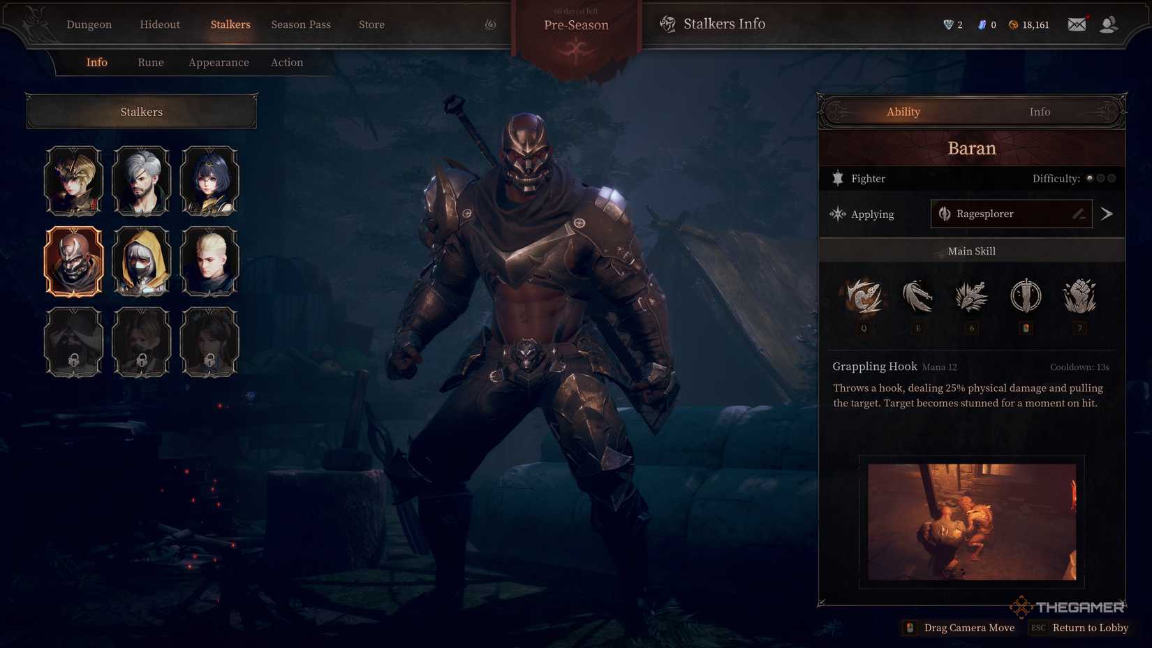 Guia traz as melhores opções de build para Baran em Dungeon Stalkers - Imagem do artigo original