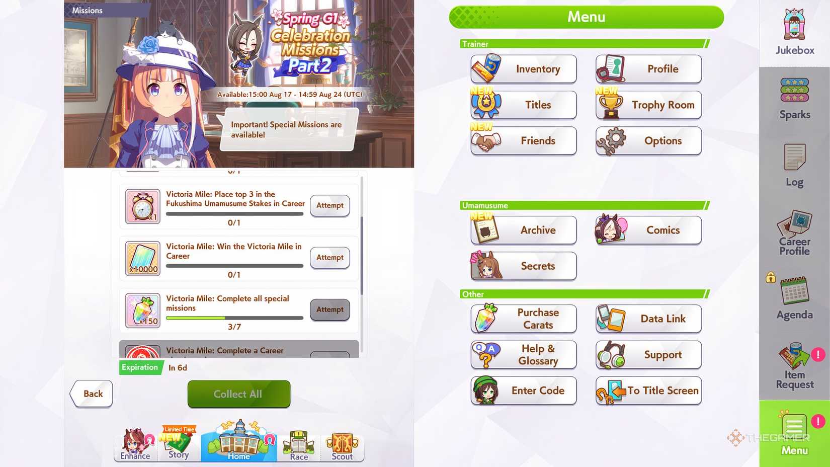 Umamusume divulga missões da Spring G1 – Parte 2 com ênfase na Victoria Mile - Imagem do artigo original