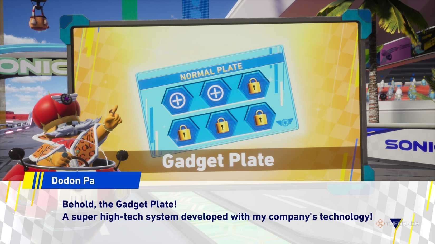 Gadget “Bumper Guard” anula principal vantagem dos veículos Power em Sonic Racing: CrossWorlds - Imagem do artigo original