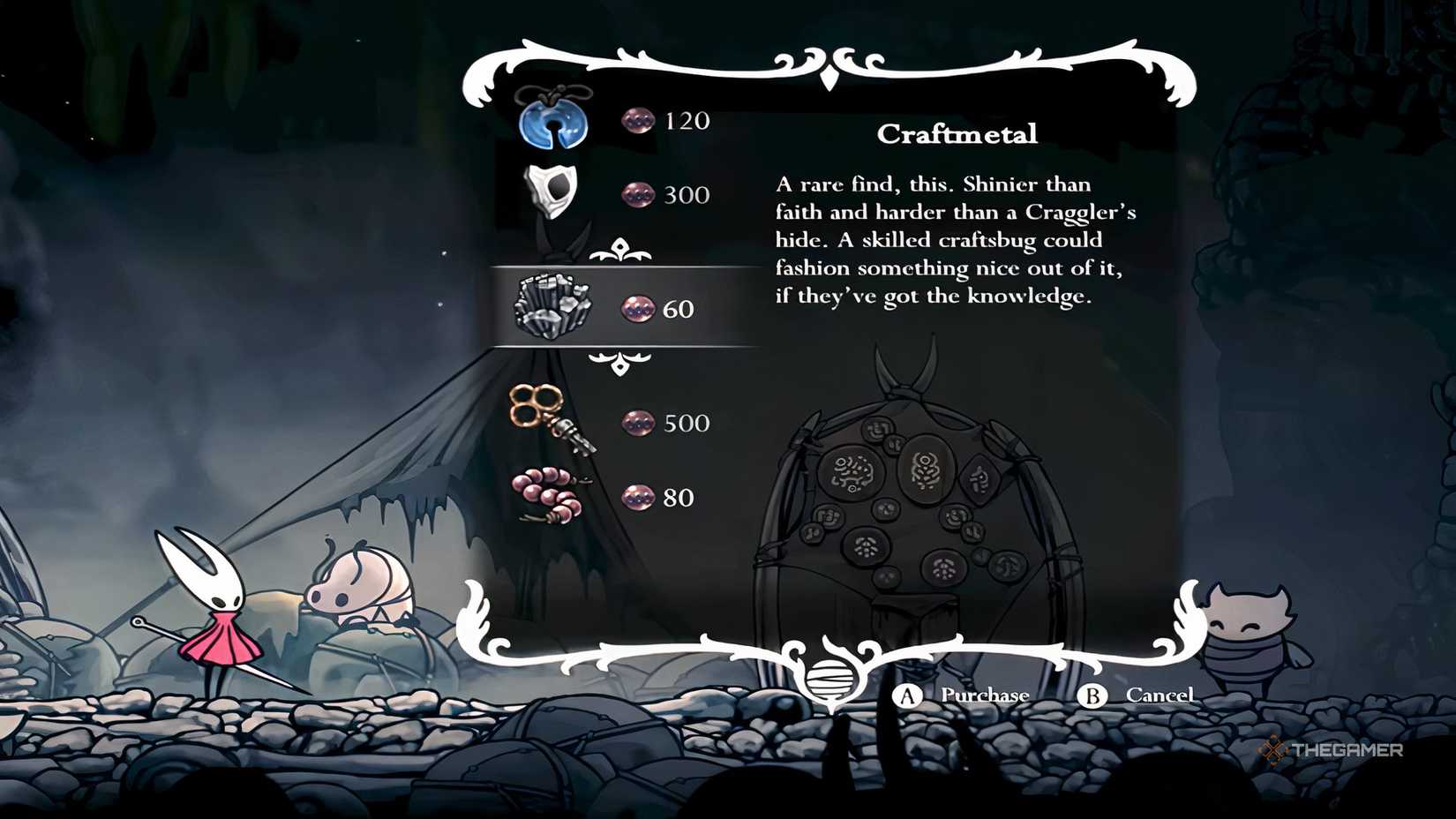 Onde encontrar e como usar Craftmetal em Hollow Knight: Silksong - Imagem do artigo original