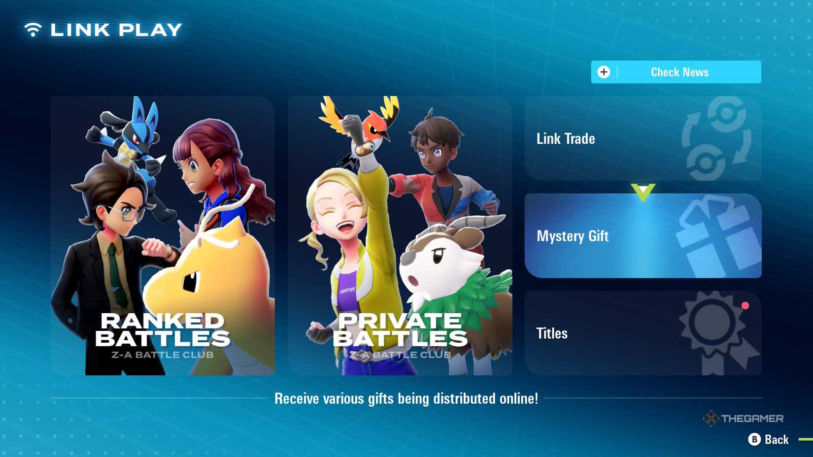 Pokémon Legends: Z-A divulga primeiros Mystery Gifts e explica como resgatá-los - Imagem do artigo original