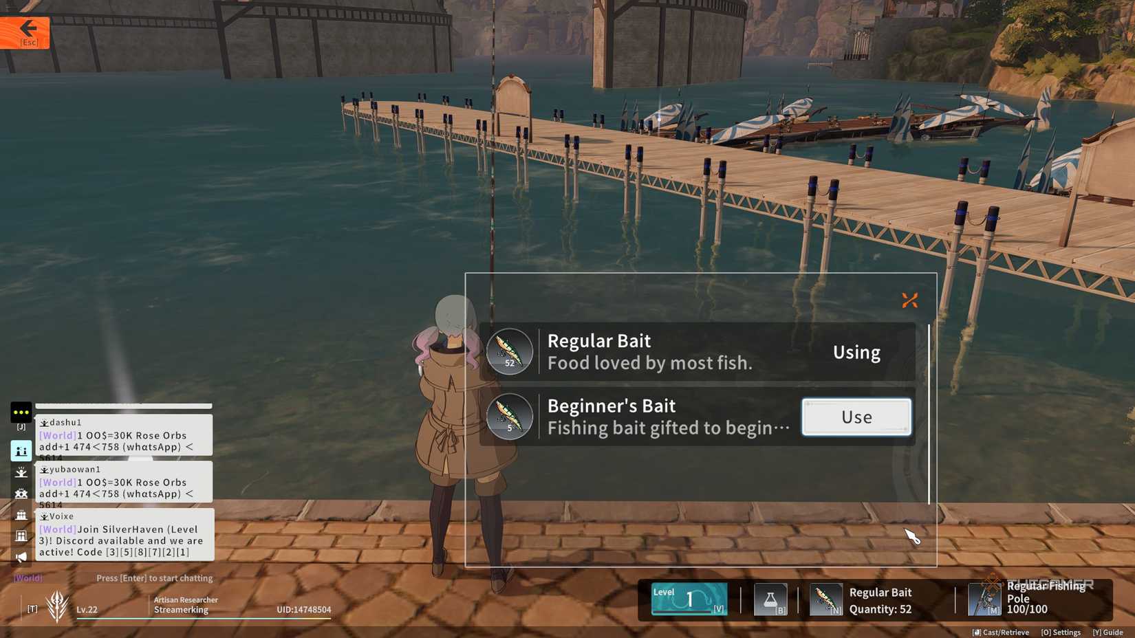 Guia de pesca em Blue Protocol: Star Resonance detalha varas, iscas e recompensas - Imagem do artigo original