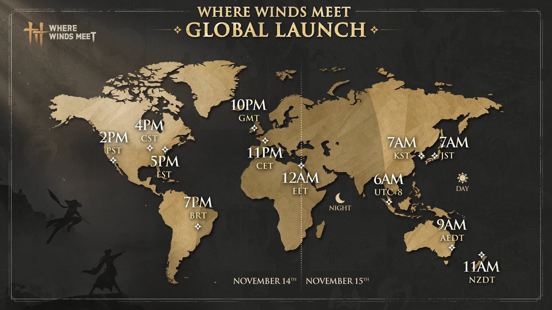 Where Winds Meet será liberado às 19h no Brasil em 14 de novembro de 2025 - Imagem do artigo