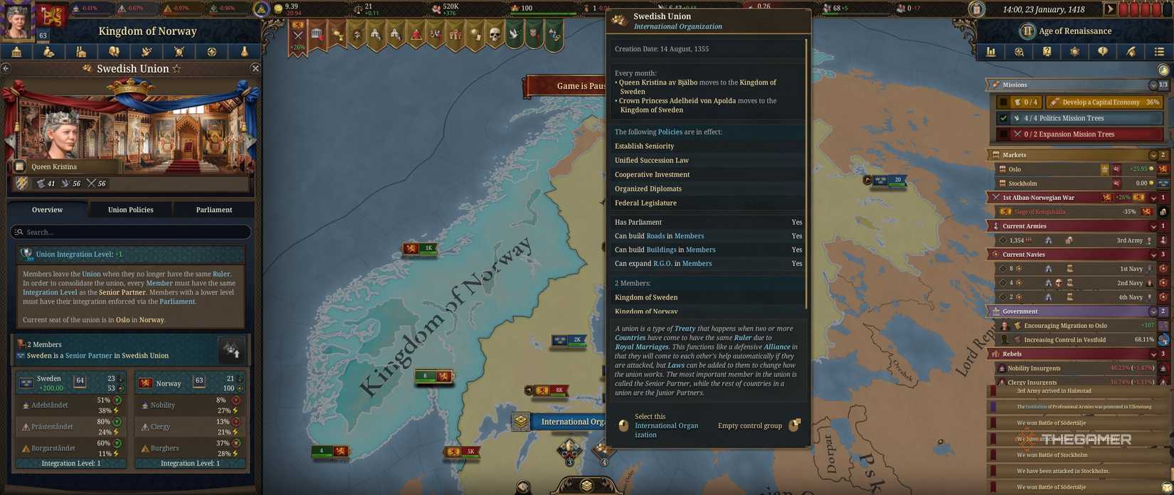 Europa Universalis 5: estratégias para eliminar o alerta de “insumos ausentes” em edifícios - Imagem do artigo original