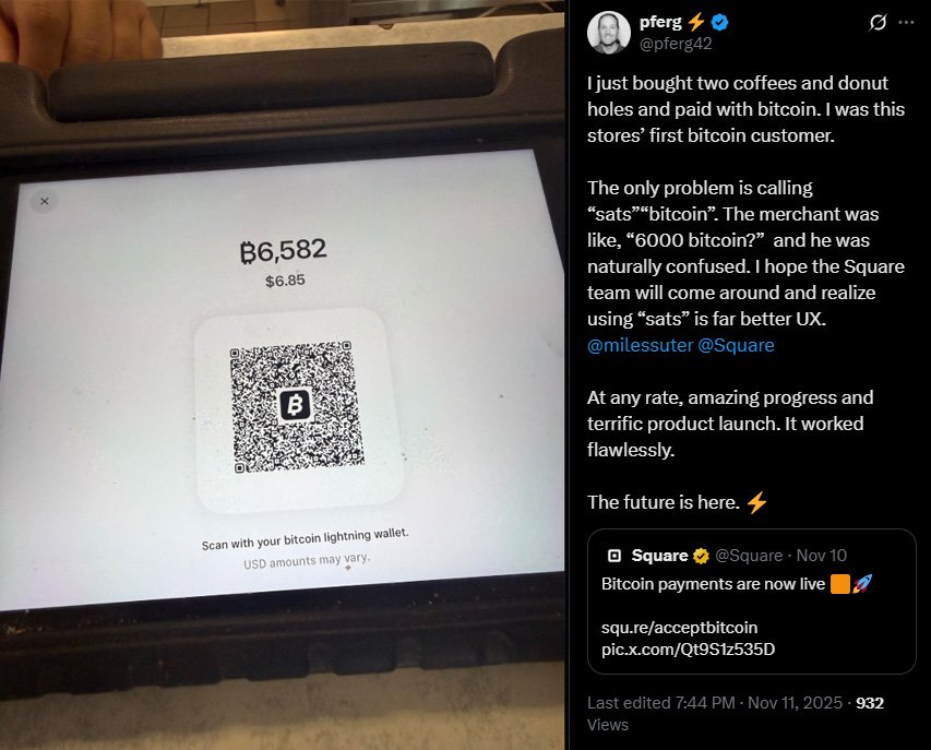 Square habilita pagamentos em Bitcoin em 4 milhões de estabelecimentos - Imagem do artigo original