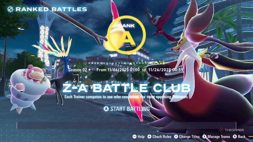 Pokémon Legends: Z-A: saiba como avançar do Rank Z ao A e montar equipes vencedoras no modo online - Imagem do artigo original