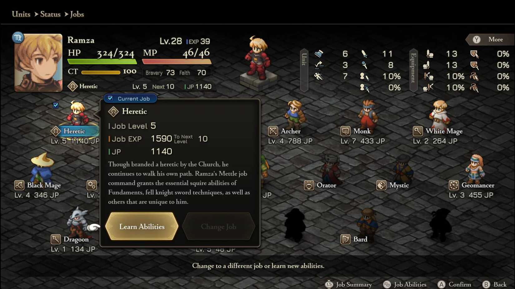 Mod transforma Ramza em “Herege” e adiciona novas habilidades em Final Fantasy Tactics: The Ivalice Chronicles - Imagem do artigo original