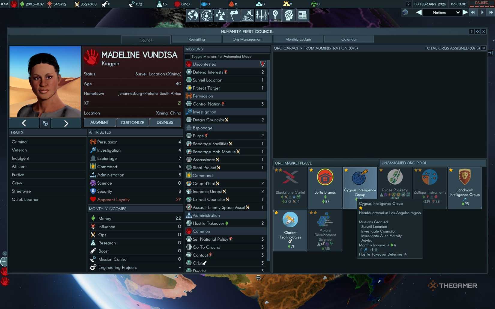Terra Invicta: guia das organizações e o papel delas em cada etapa da campanha - Imagem do artigo original