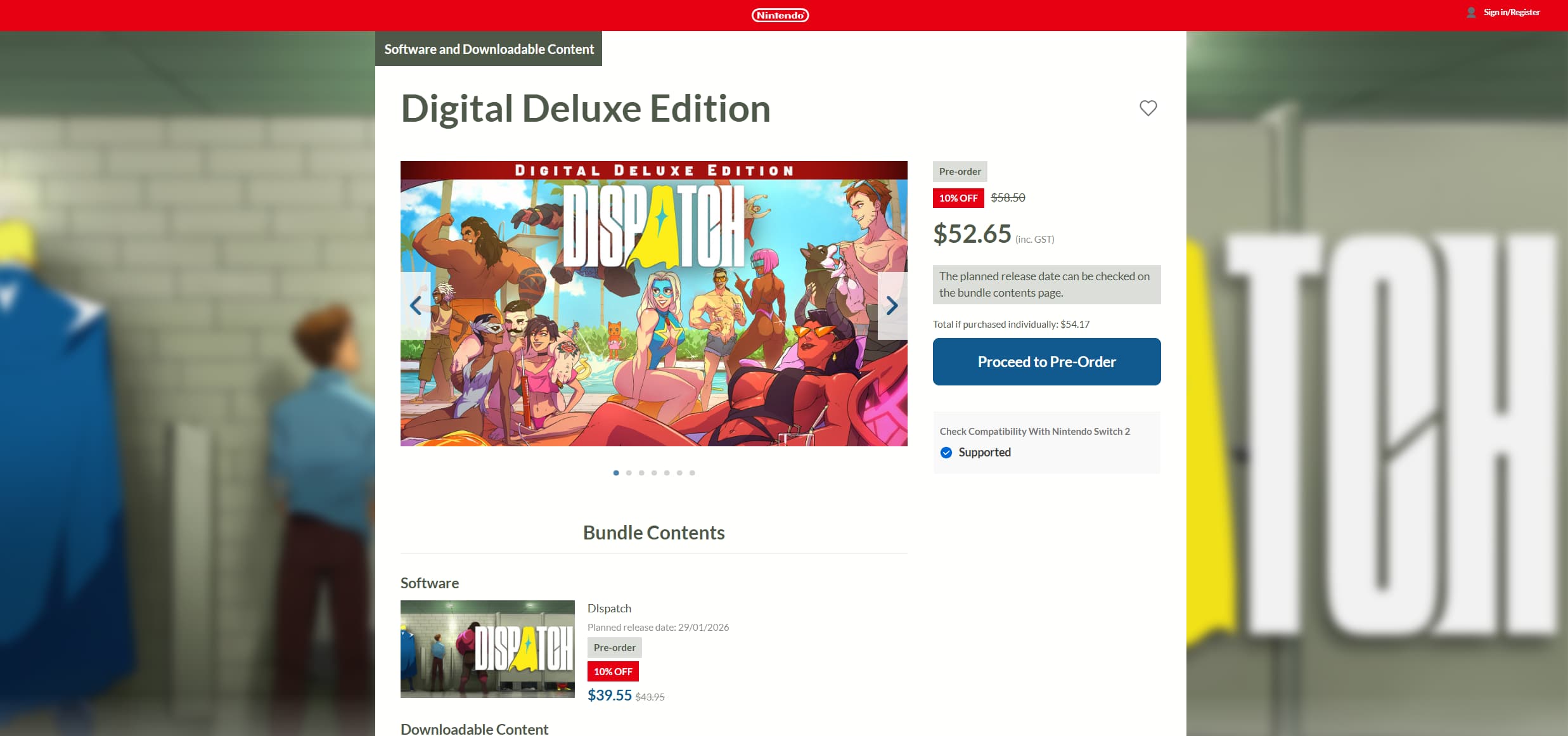 Nintendo comenta cortes de conteúdo em Dispatch para Switch - Imagem do artigo