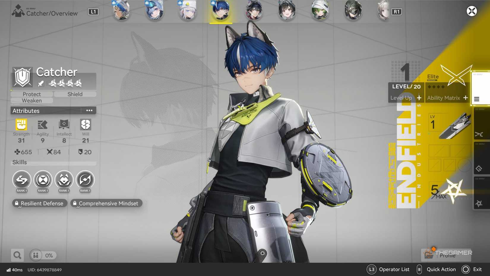 Guia lista armas, equipamentos e times ideais para Catcher em Arknights: Endfield - Imagem do artigo original