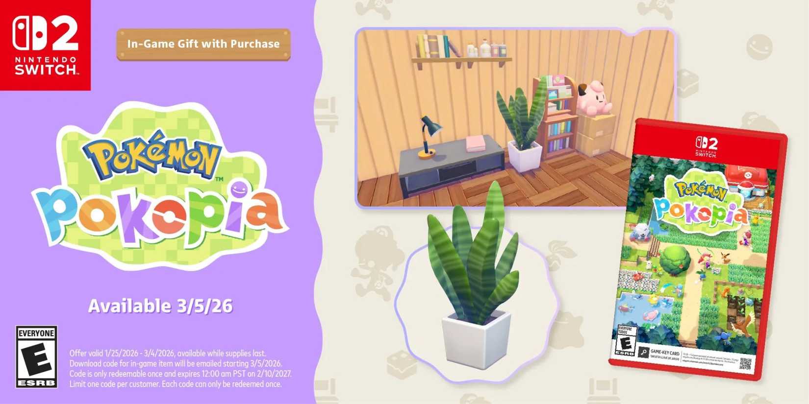 Pokémon Pokopia: pré-venda na Amazon dos EUA inclui uma árvore como brinde - Imagem do artigo original