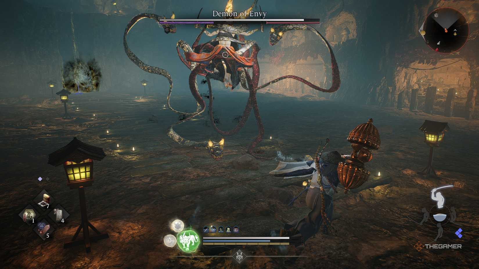 Nioh 3: veja onde encontrar e como derrotar o chefe Demon of Envy - Imagem do artigo original