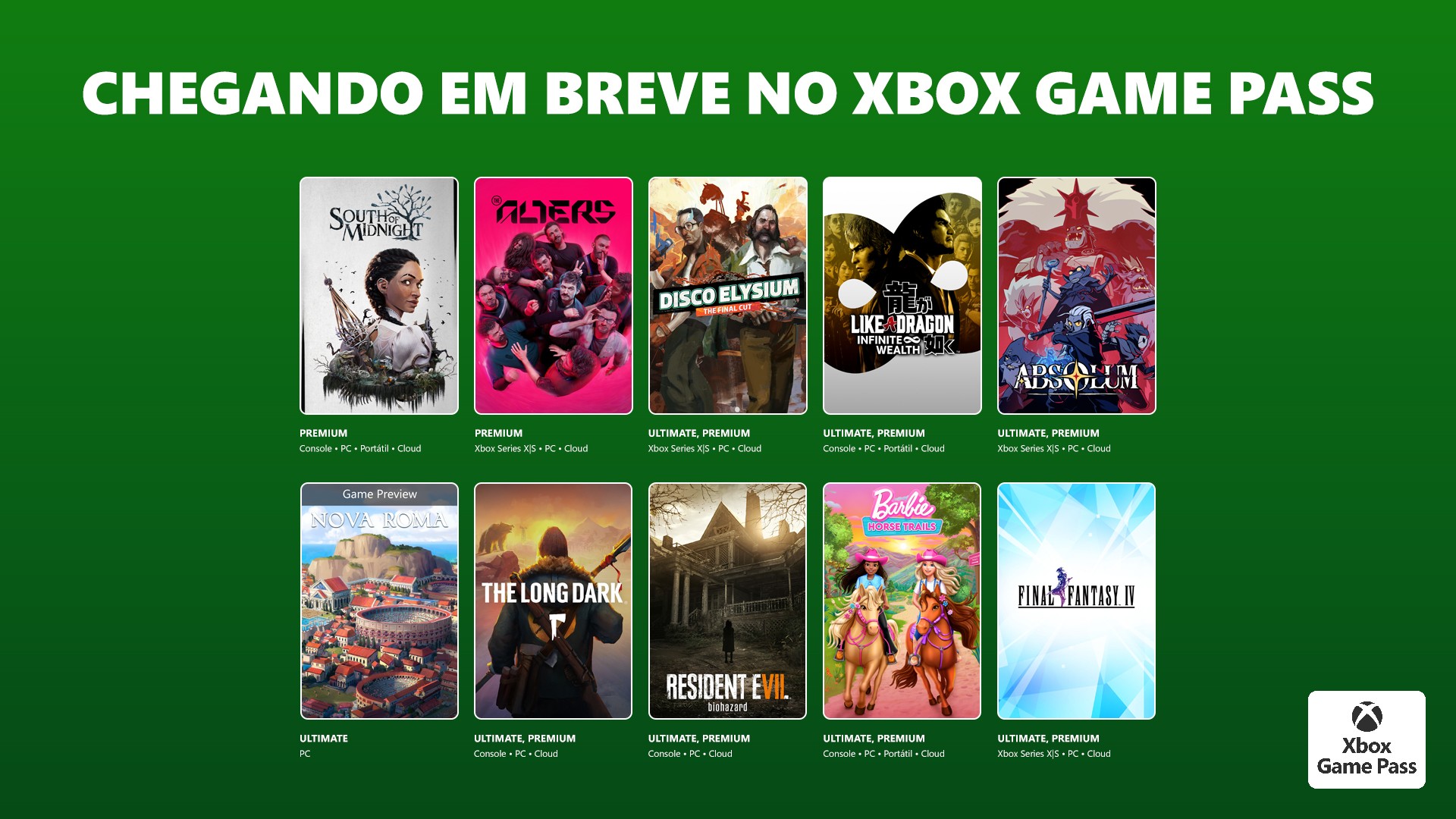 Microsoft anuncia 12 novos jogos no Game Pass; Resident Evil 7 chega no fim de março - Imagem do artigo