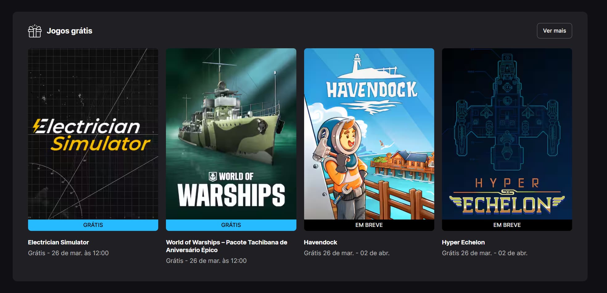 Epic Games Store libera Hyper Echelon e Havendock de graça até 2 de abril - Imagem do artigo