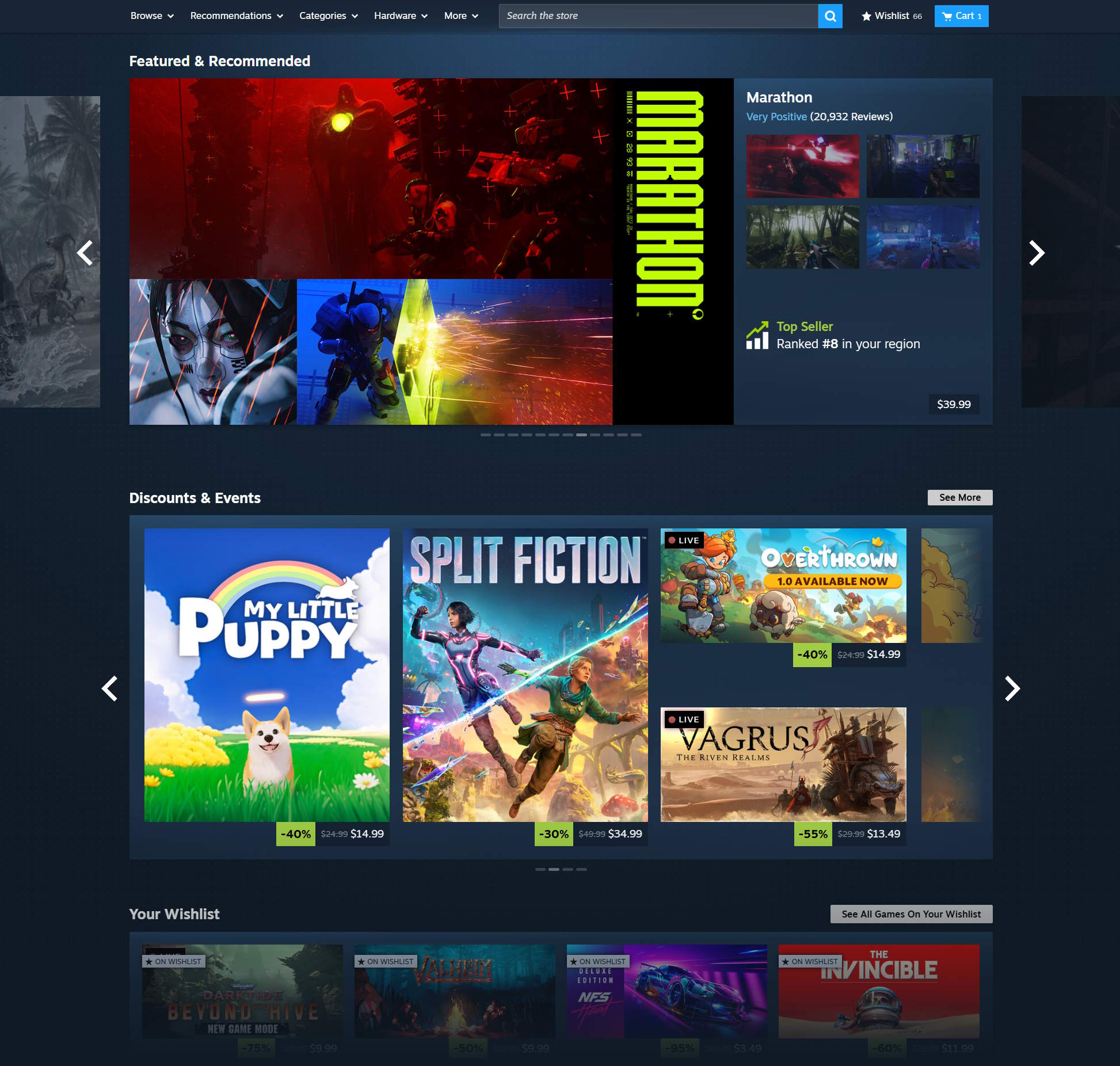Steam inicia testes de nova interface para a página inicial - Imagem do artigo
