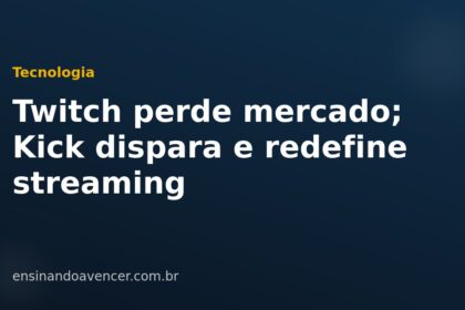 Twitch perde mercado; Kick dispara e redefine streaming — Ensinando a Vencer