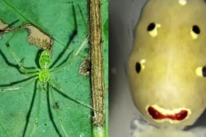 Equipe internacional encontra nova aranha 'carinha-feliz' no Himalaia