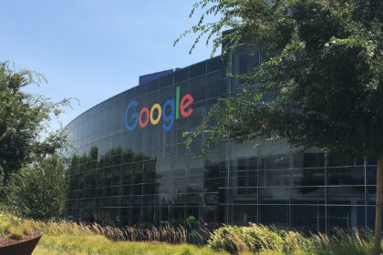 Fachada do Googleplex, sede do Google em Mountain View, na Califórnia