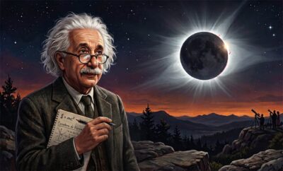 Eclipse de 1919 comprova Einstein: desvio da luz pelo Sol