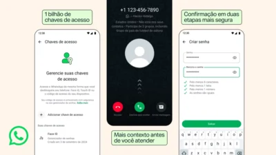 WhatsApp amplia segurança: mais chaves de acesso, senhas e contexto de chamadas