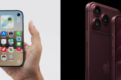 iPhone Duo, primeiro celular dobrável da Apple, aberto e fechado