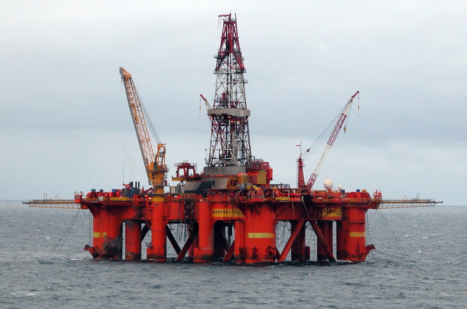 Plataforma de petróleo no Mar do Norte