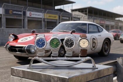 Casio renova linha Edifice EFR-109 com design enxuto e campanha ao lado do Toyota 2000GT