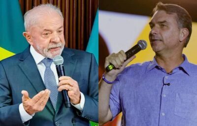 Pesquisa aponta empate técnico entre Lula e Flávio; margem é 1,1 ponto